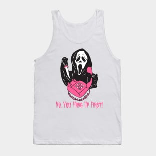 No You Hang Up First Ghost Calling Halloween Tank Top